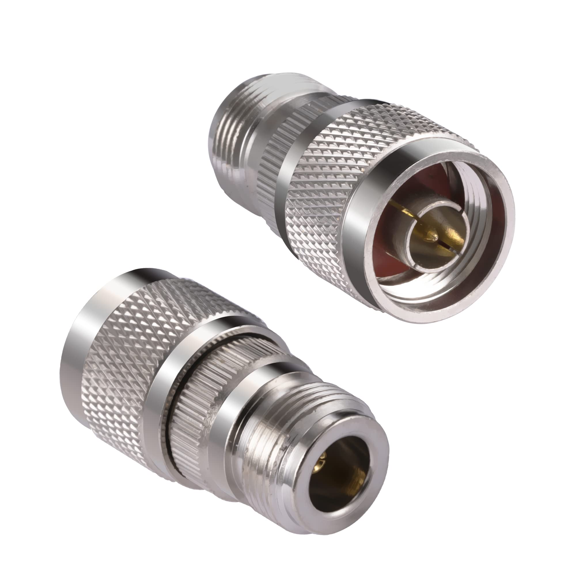 Buy POBADY 2PCS N Connector Adapter N Type Male to N Type Female Coax