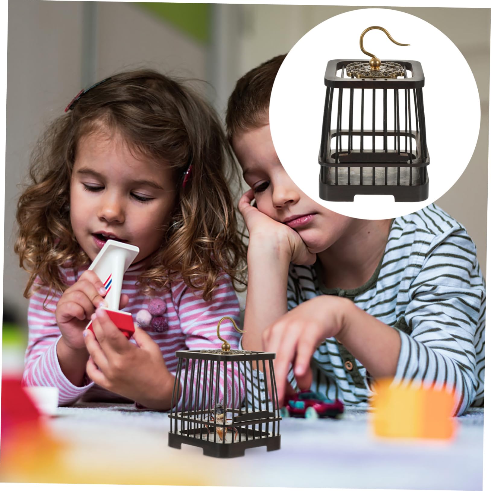 BESPORTBLE 2piezas Jaula De Madera Mini para Casa De Observación para y Diseño y Ecológico para Juguete Educativo De