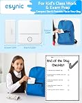 eSynic Portable Mini Sticker Printer-1200mAh Rechargeable Battery-Bluetooth Mini Printer-Lnkless Printing-Smart App Control-5 Roll Adhesive & 5 Thermal Paper-6*Color Pen-for DIY/Photos/Study Notes