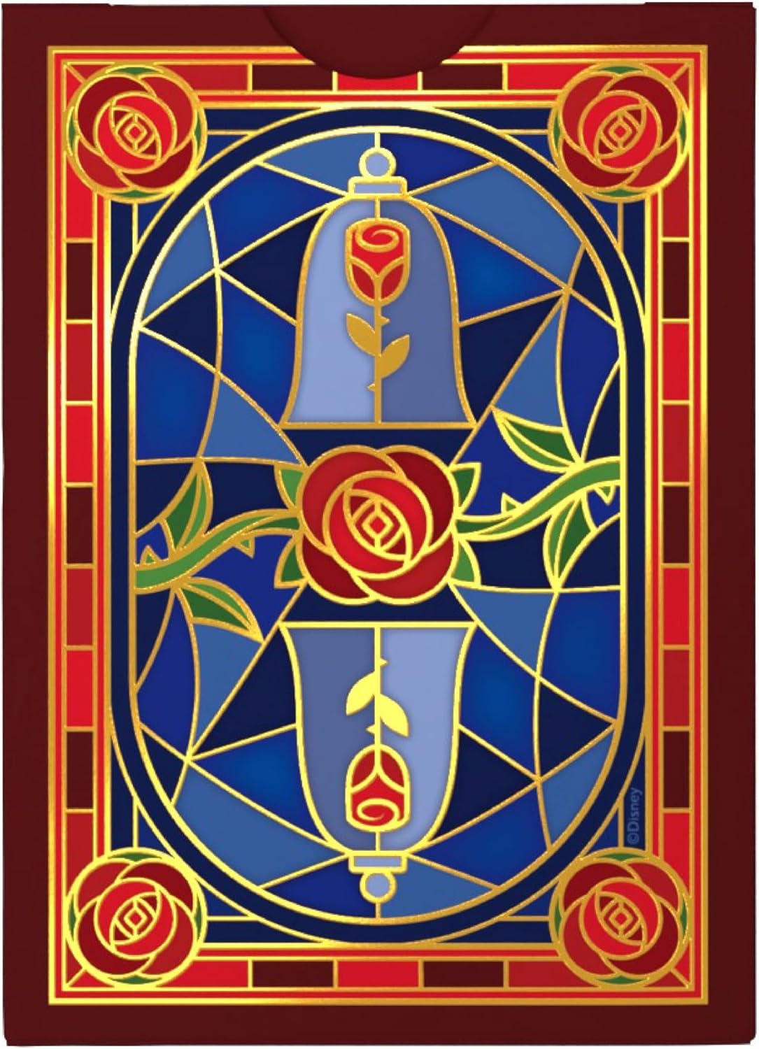 Bicycle Disney Beauty and the Beast Playing Cards – Premium Belle & Beast Deck, Enchanted Rose Collectible Cards for Classic Games, Magical Disney Gift for Kids & Adults