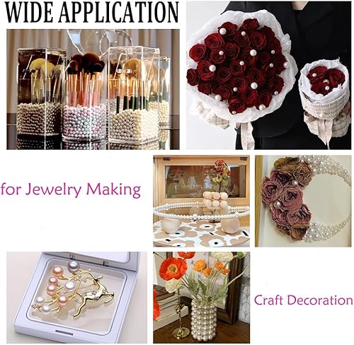 Miniatura 5 de PH PandaHall 148 perlas para relleno de jarrón, rojo y negro, cuentas de imitación sin agujero, cuentas de vela de agua, centros de mesa, cuentas