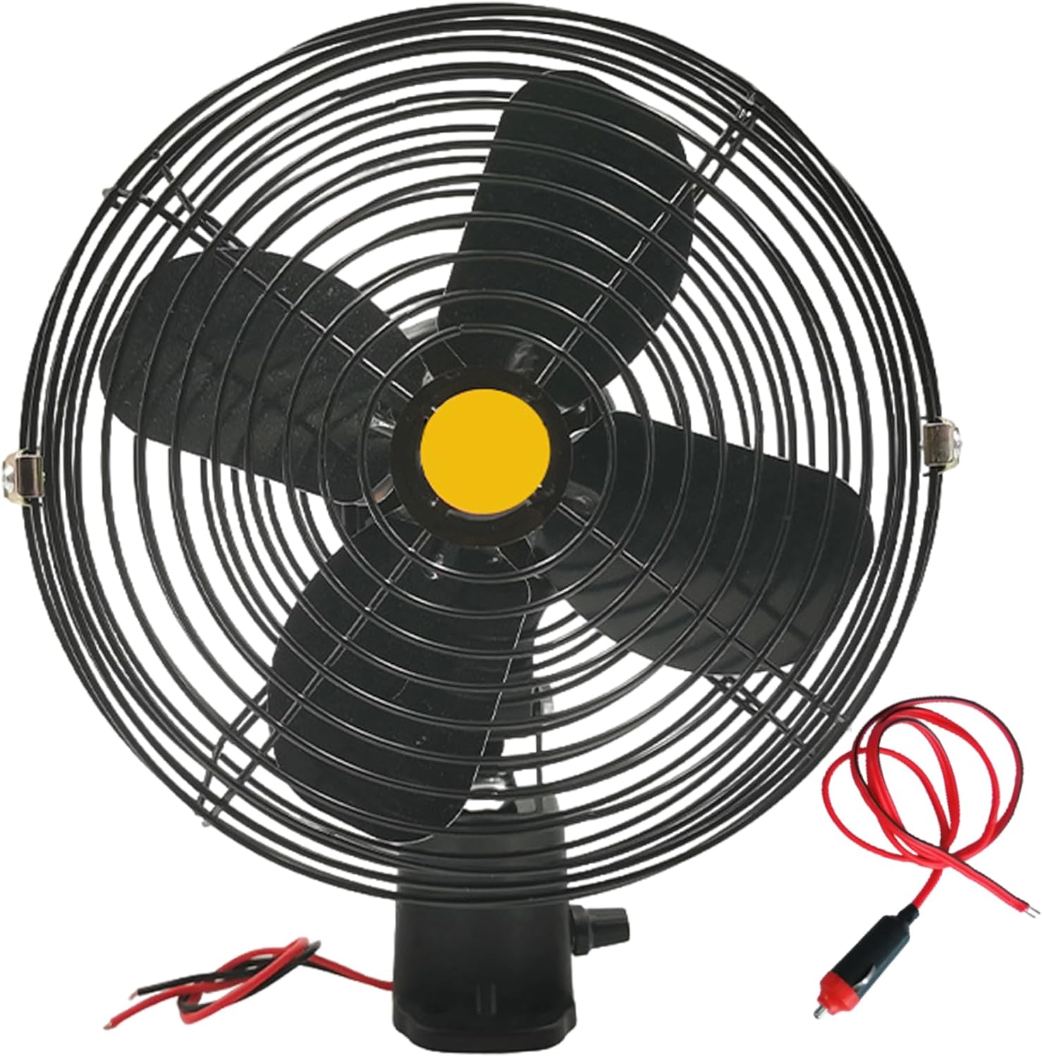 12v Fan, 7 Inch Cooling Heavy Duty Car Fan with 2 Speed Switch for Truck Rv Car Boat Buses 12 Volt Truck