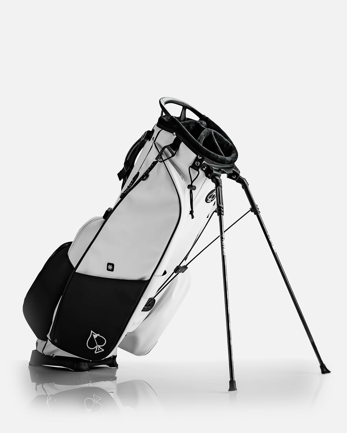 Pins & Aces Player Preferred Golf Bag - Premium Design, Lightweight Golf Bag with Stand - Velvet-Lined 5-Way Club Divider System 5-WAY Domino
