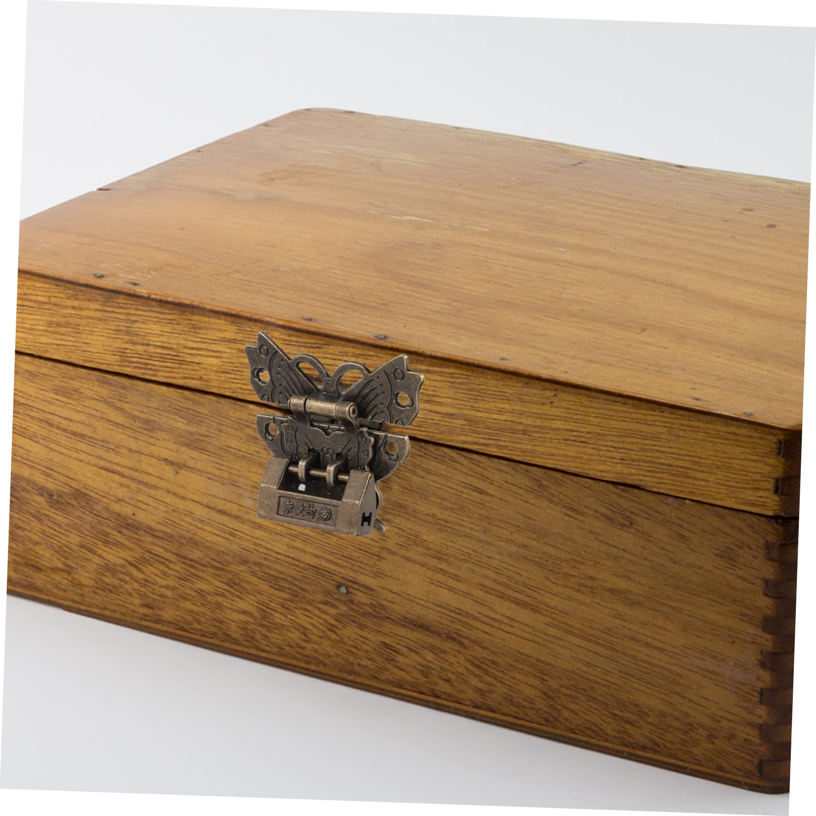 HOMSFOU 4 Set Serratura Antica Con Chiave Chiavistelli Tampone Elementi Bordo Arredamento Chiavistello Lucchetti Con Armadietti Retrò Mini Maniglia Grillo Armadietto Porta Lega Di Zinco