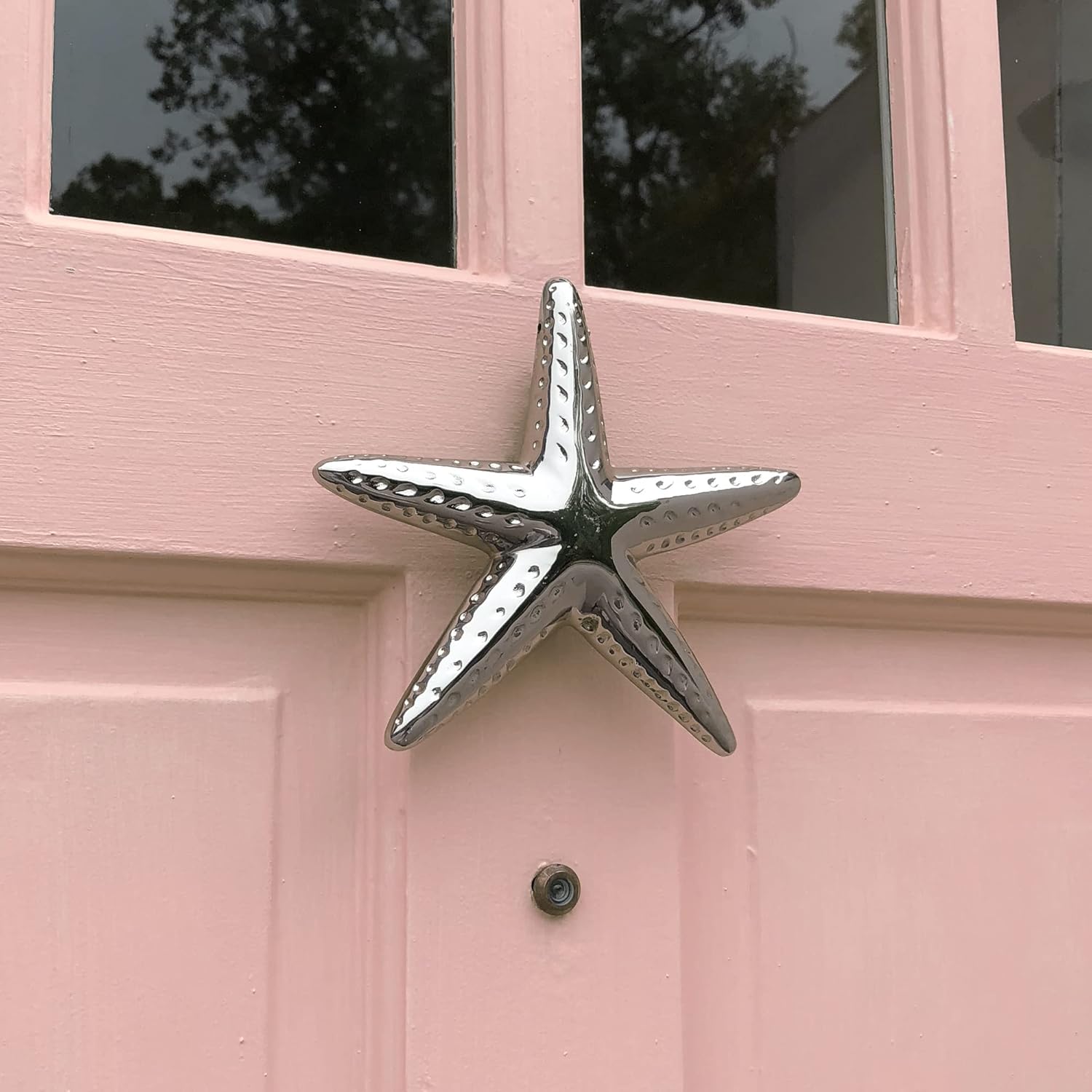 Starfish Door Knocker - Nickel (Premium Size)