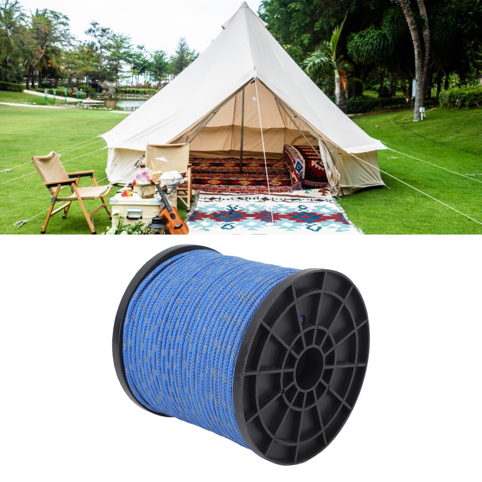 50 Mètres De Paracord 7 Brins – Corde à Parachute Pour Camping Randonnée