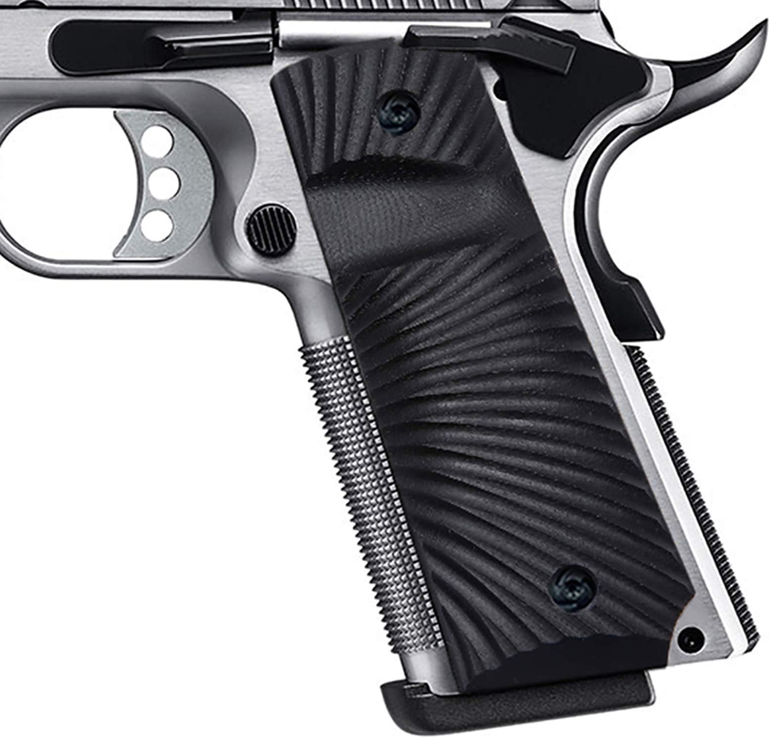 Guuun 1911 Grips G10 Full Size 1911 Grip Ambi Safety Cut Big Scoop Sunburst Texture