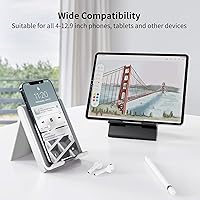 Vista 5 de SAIJI Soporte ajustable para tableta, portátil, plegable, para escritorio, compatible con iPad, iPhone, Nintendo Switch, Samsung Galaxy y tabletas