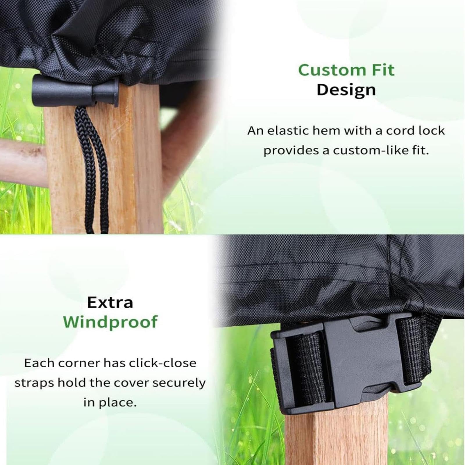Gartenmöbel-Abdeckung – 360x160x100 Cm, Rechteckig, Aus 420D Oxford-Gewebe, Wasser- & UV-beständig