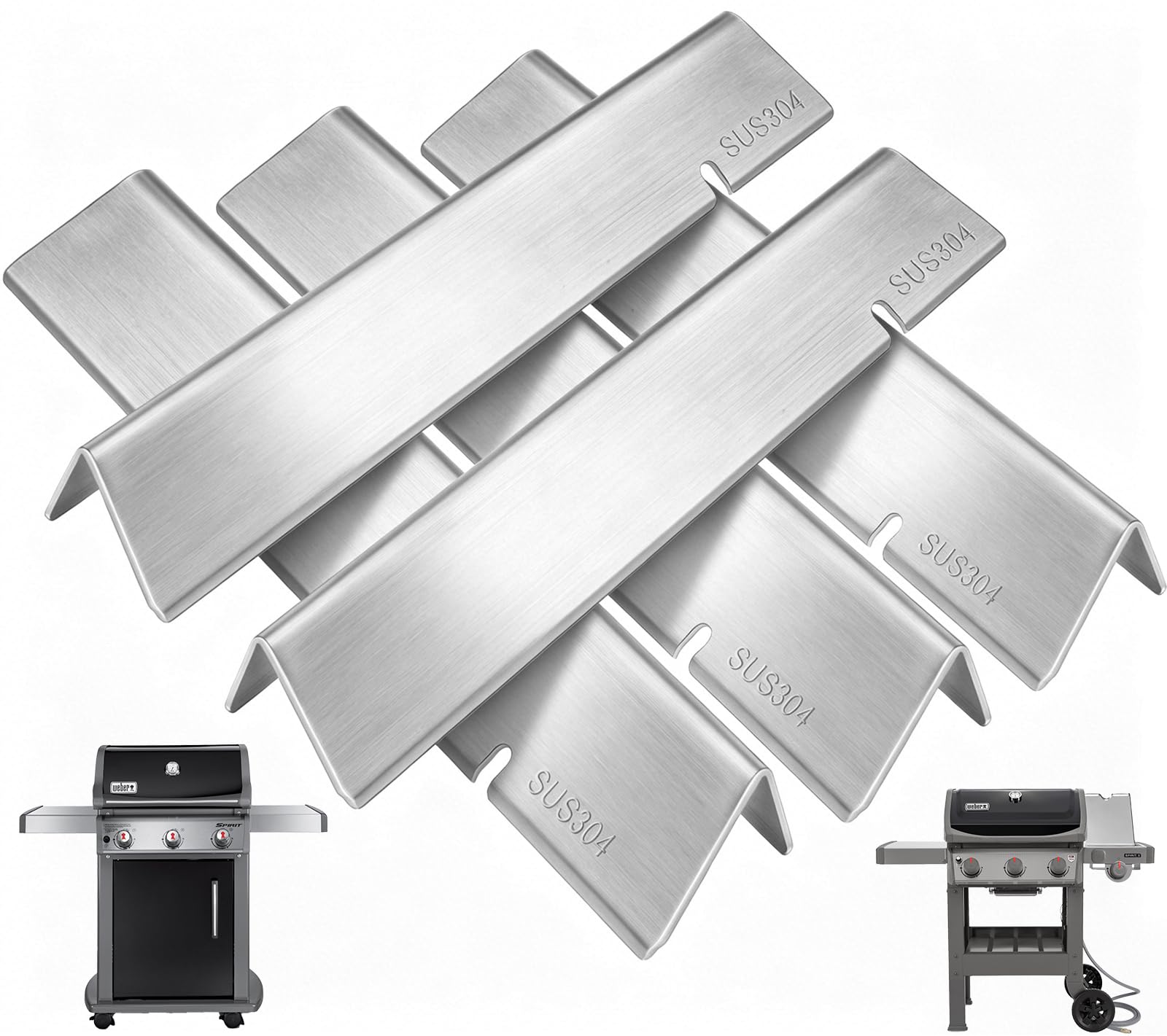 Barres aromatisantes Weber Spirit 300 stop aux flammes de grill