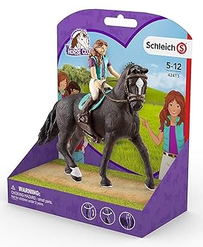 Zestaw 3 w 1 Schleich Konie Horse Club - Lisa & Storm z uzdą
