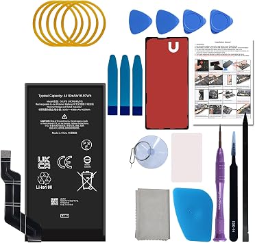 for Pixel 6a Battery GLU7G Replacement Kit for Google Pixel 6a Model GX7AS, GB62Z, G1AZG, GB17L with Repair Tools Kit and User Manual