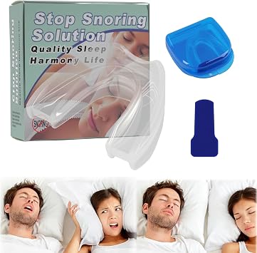 Anti Snoring Mouthpiece, Comfortable Anti Snoring Device for Men Women, Instant Snore Relief Mouth Guard No Molding Required