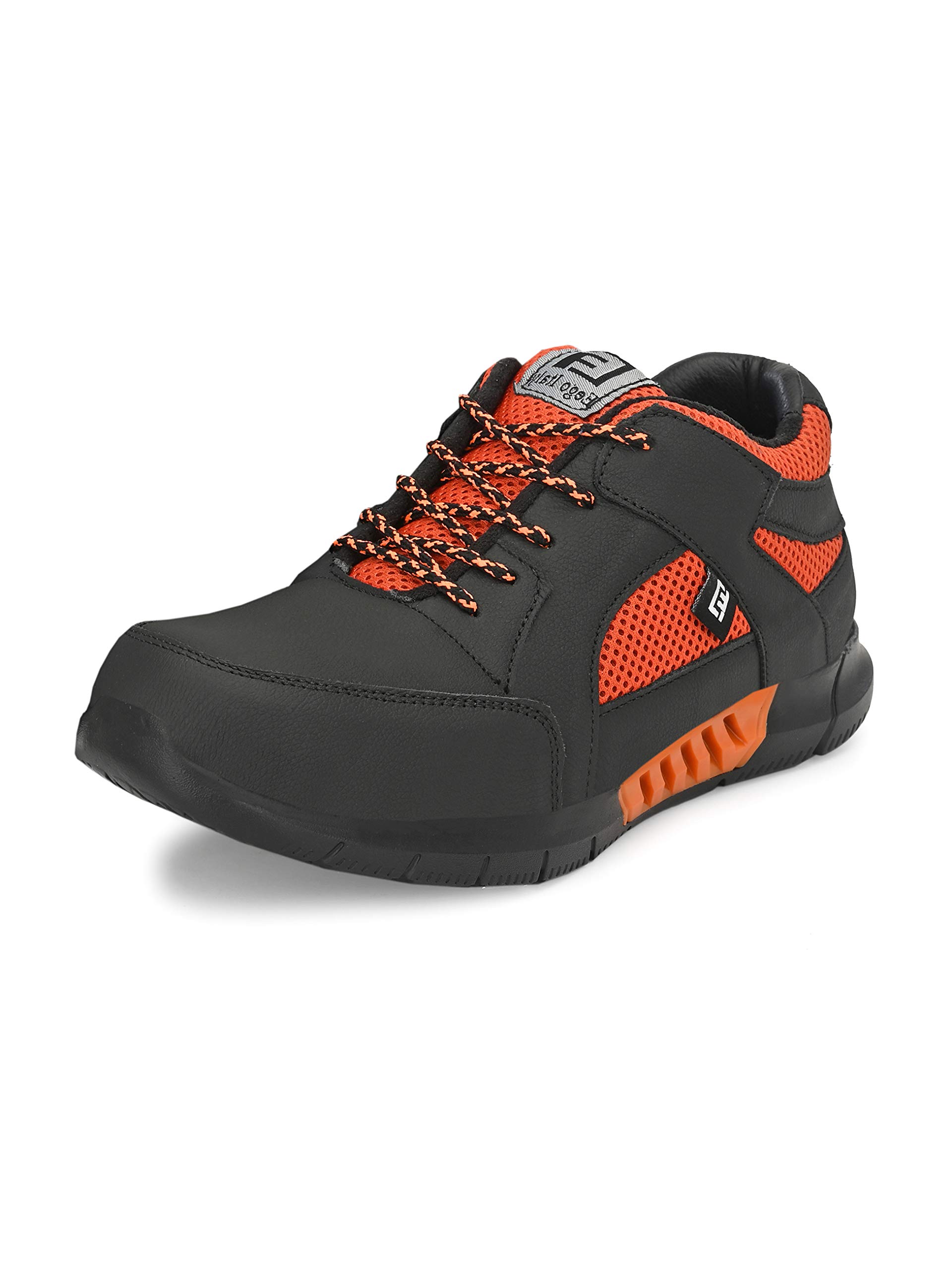 Eego Italy Genuine Leather Steel Toe Shoes with Anti Skid Sole (ww-98-ORANGE-11) (B08JH11VNQ) Amazon Price History, Amazon Price Tracker