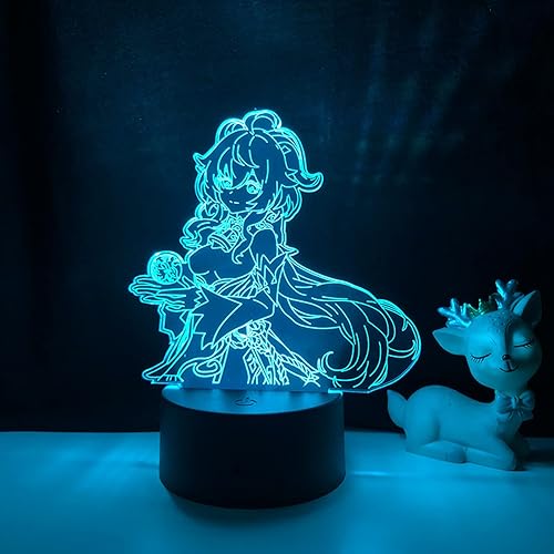 Miniatura 1 de Acrylic Led Night Lamp Genshin Impact Led Night Light Game