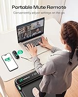 Vista 9 de UREVO Strol 2E Caminadora plegable inteligente 2 en 1, almohadilla compacta para caminar con mango de seguridad, Plug and Play, caminadora