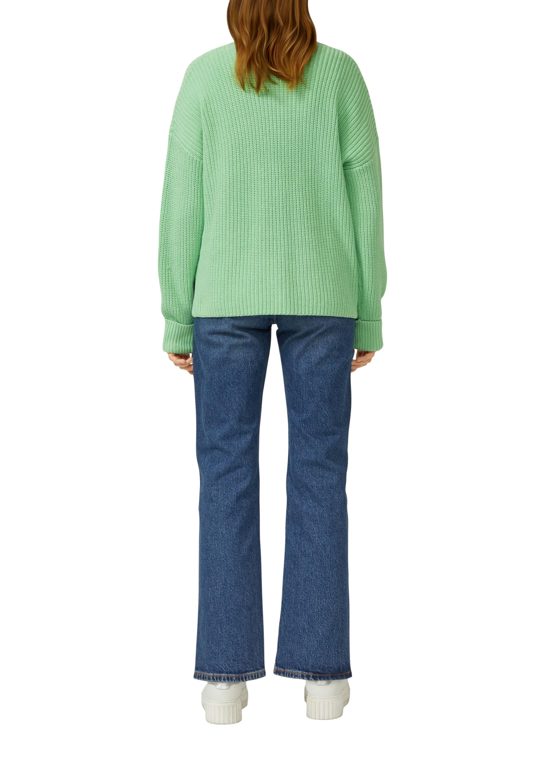 s.Oliver Grobstrickpullover mit V-Ausschnitt im Relaxed Fit