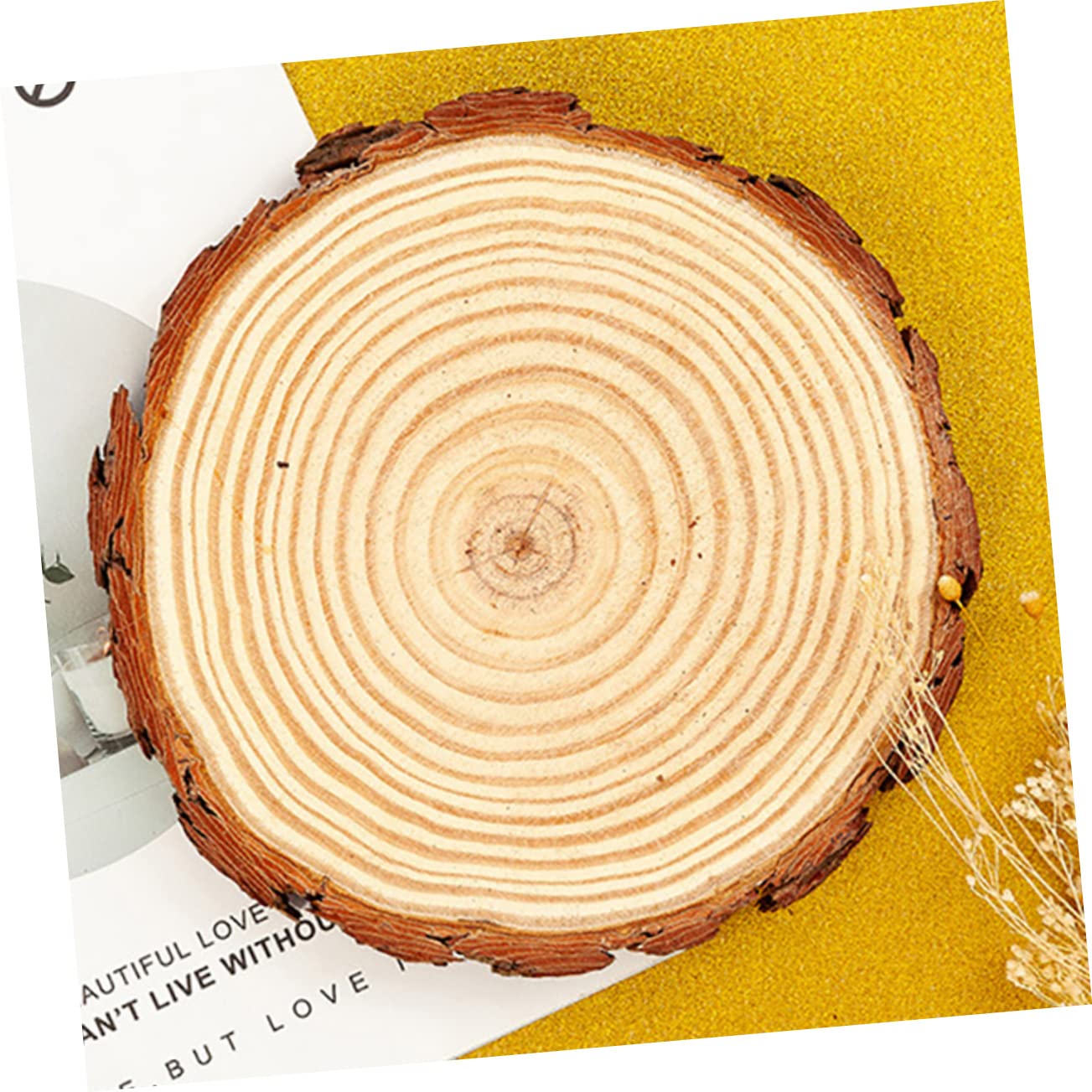 DOITOOL 12stücke Naturholzscheiben Runde Unbemalte Holzscheiben Holzbastelscheiben Zum Bemalen Und Dekoration Für Weihnachten Hochzeit Party