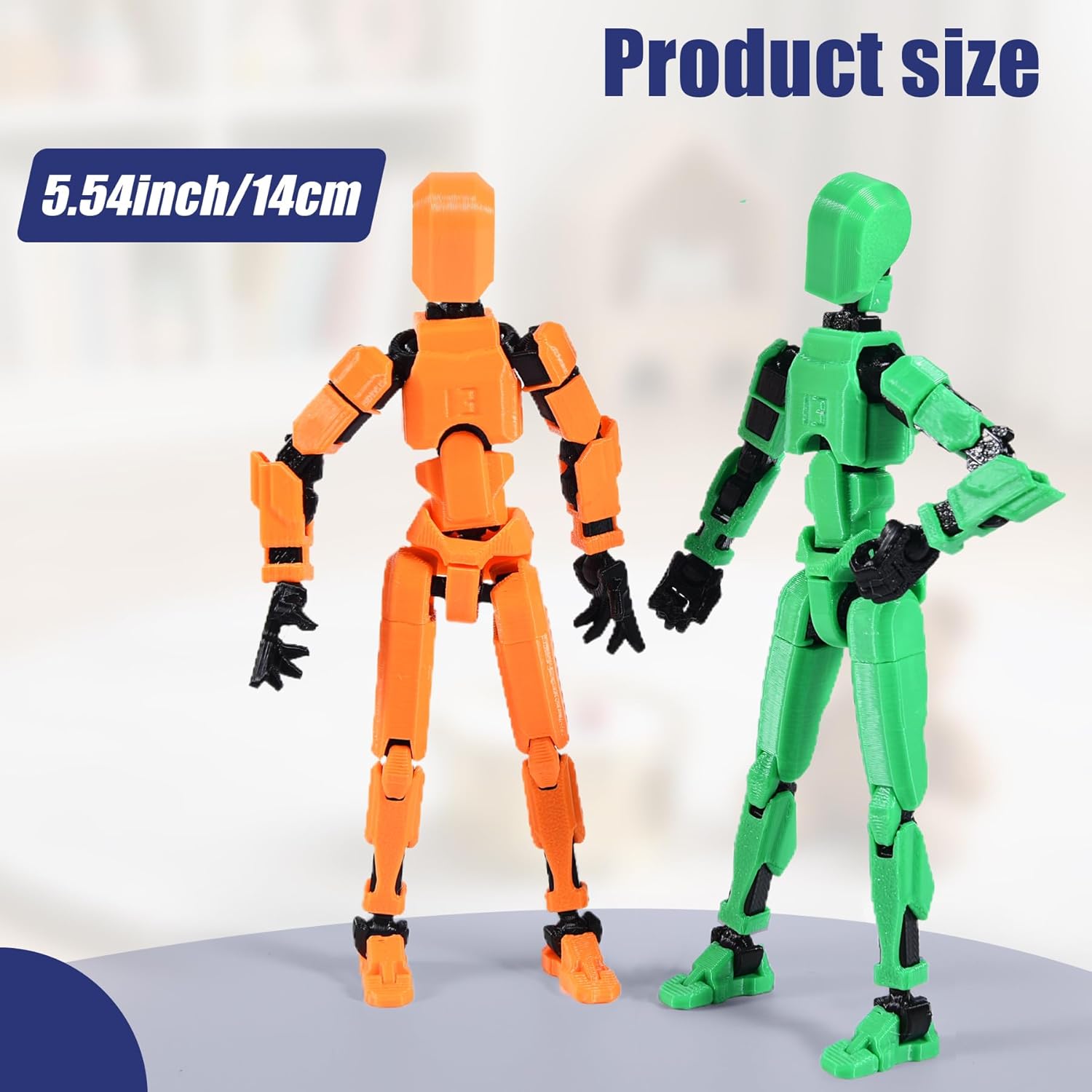 6-Pack T13 Action Figure Set (Assembly Completed), 3D Printed Dummy Action Figure Weapon Gestures Accessories with Stand, Figura de acción t13 - Image 2