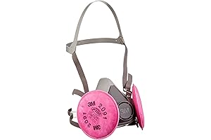 3M 6200 Large Half Facepiece Respirator Assembly with P100 Filters