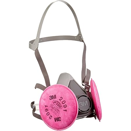 3M(TM) Half Facepiece Respirator Assembly 6291/07002(AAD), Medium, with 3M(TM) Particulate Filters 2091/07000(AAD), P100