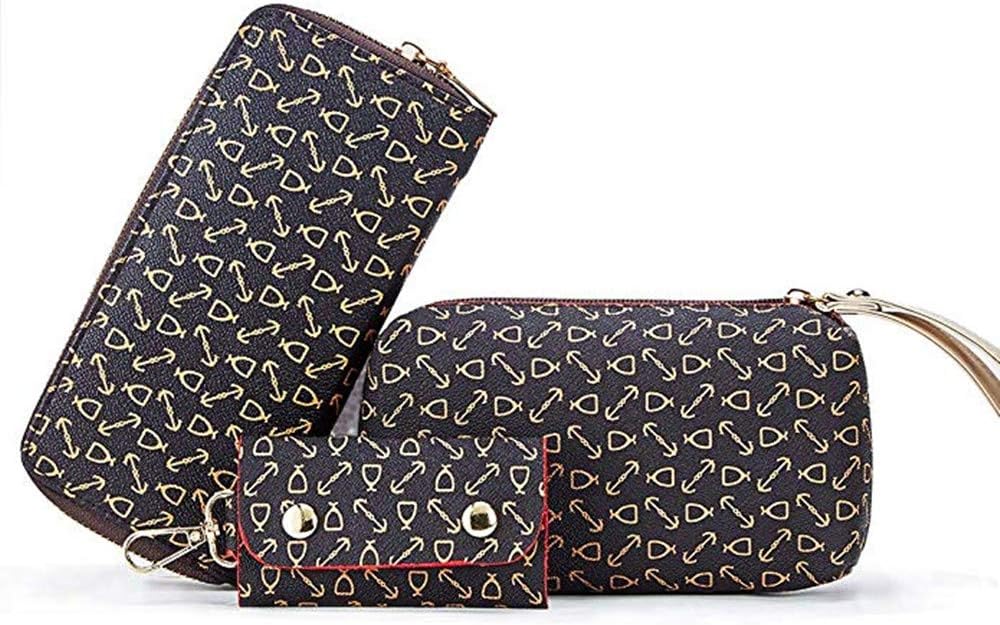 Women Handbag Set 6 Pcs PU Leather Tote Purse Set Multi-purpose Classic Shoulder Bag