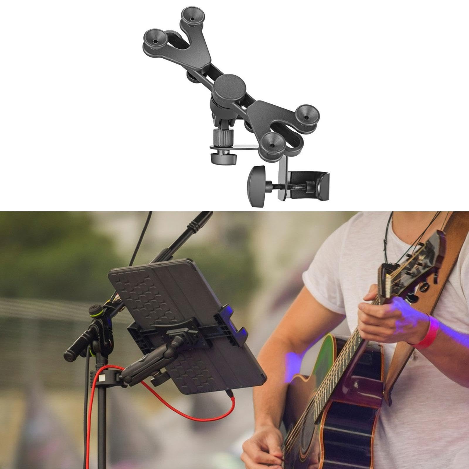 Verstellbarer Tablet-Halter 360 Grad drehbar für und Notenständer Gitarre Trendy