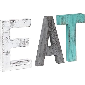 family wooden block letters