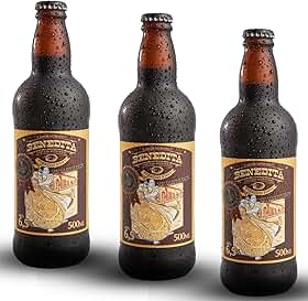 Cerveja Stout Benedita Cervejaria Louvada 500ml Kit 3un Sem Glúten