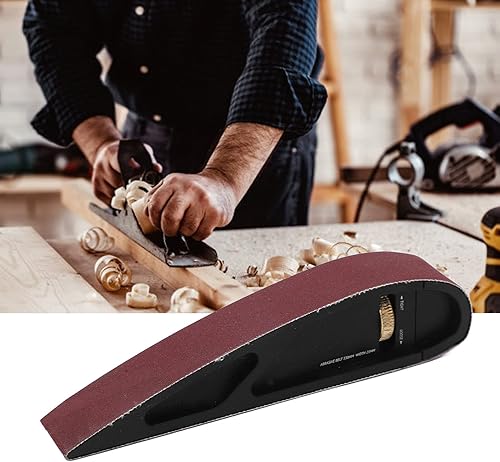 Miniatura 4 de Soporte de papel de lija, ajustable, multifuncional, manual, de aleación de aluminio, lijadora, herramientas de lijado para carpintería (con 15