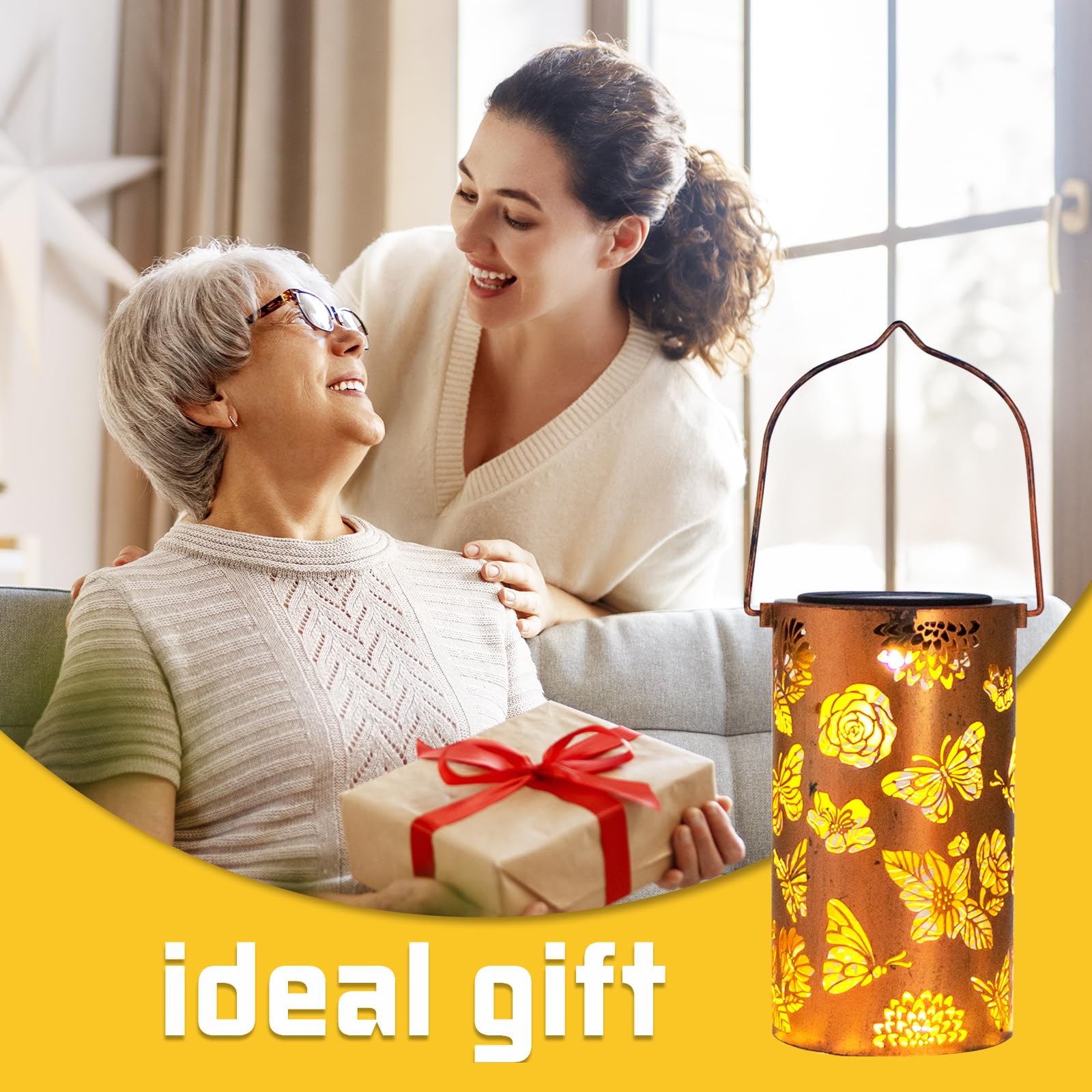 Arlmont & Co. Hoxsie Solar Garden Lights,Outdoor Butterfly Decorative Solar Stake Lights For Walkway,Garden Patio Yard Decor,Yard Art,Father's Day Gift(Set Of 2) & Reviews