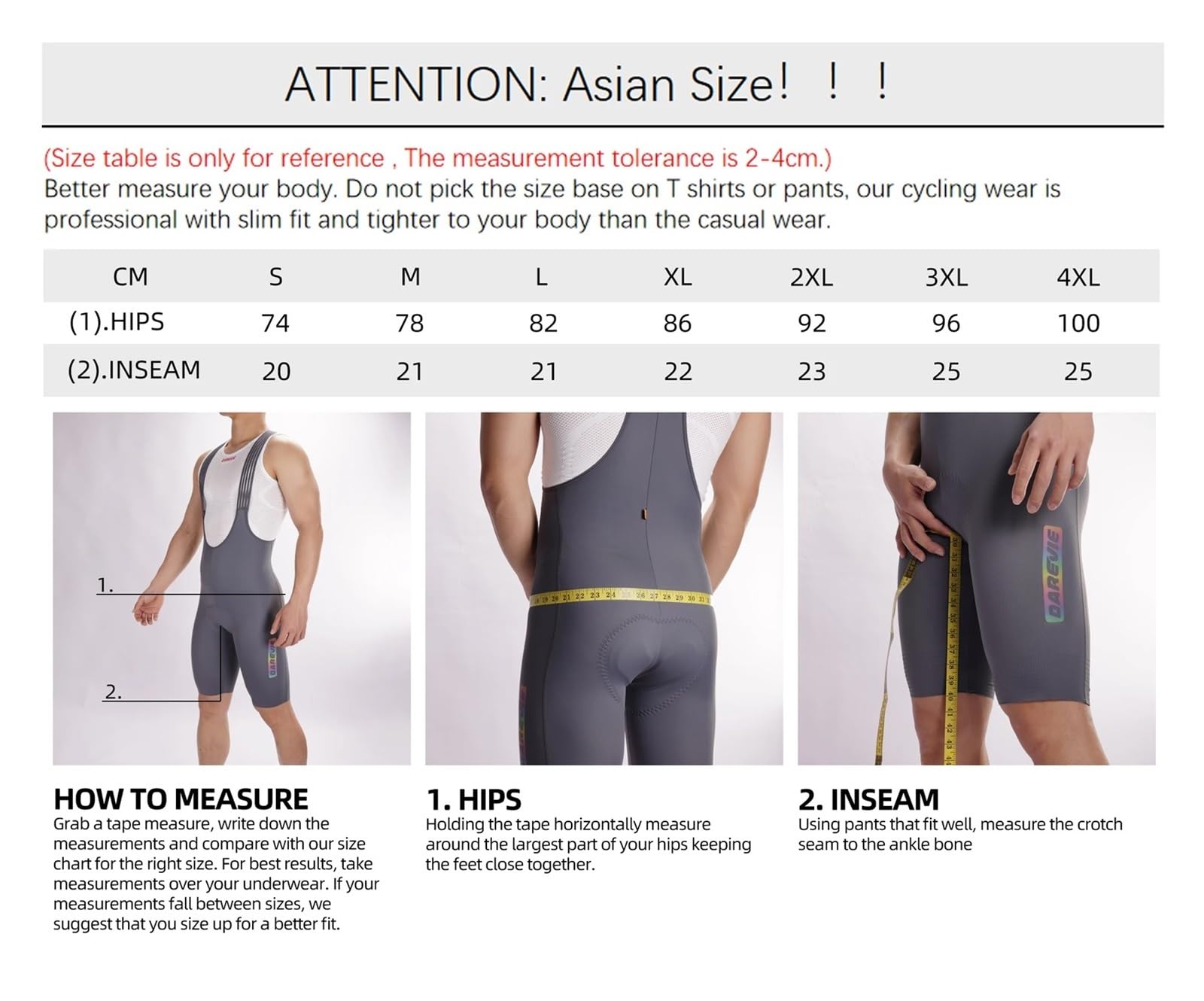Pantaloncini da Ciclismo Uomo Senza Cuciture, con Bretelle, Elasticizzati in 4 Direzioni