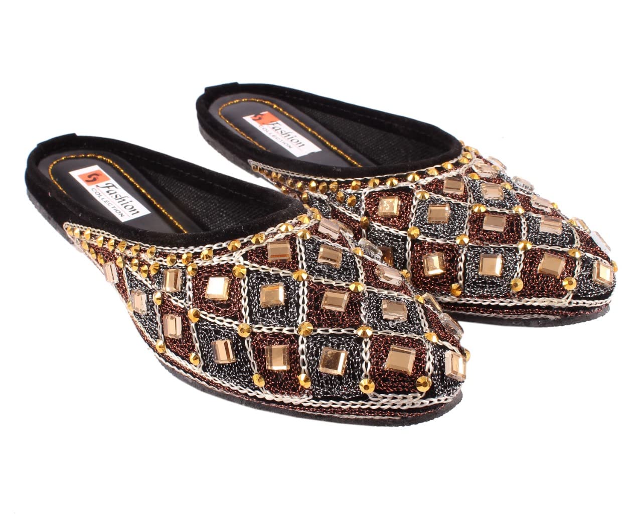 shree ol Women's Synthetic Leather Embroidered Mojari Jutti-picture-20