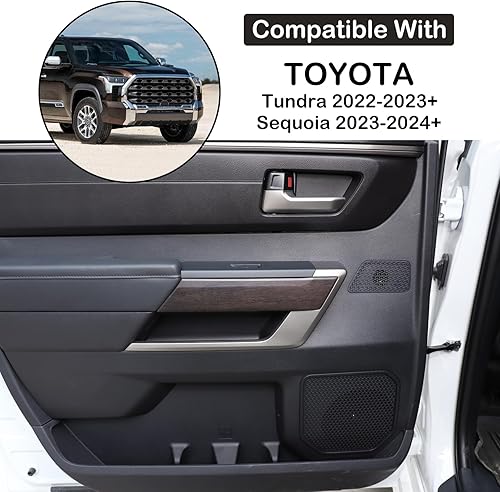 Miniatura 2 de Aunginsy Cubierta de tira de panel interior de automóvil compatible con Toyota Tundra 2022 Sequoia 2023 Cubierta de protección para el panel de la