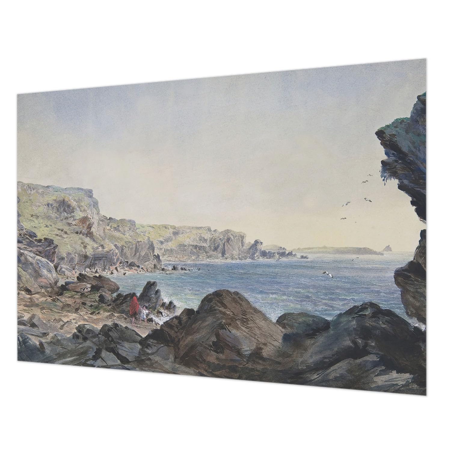 Papier peint intissé 312x219 cm Une côte tranquille déco salon
