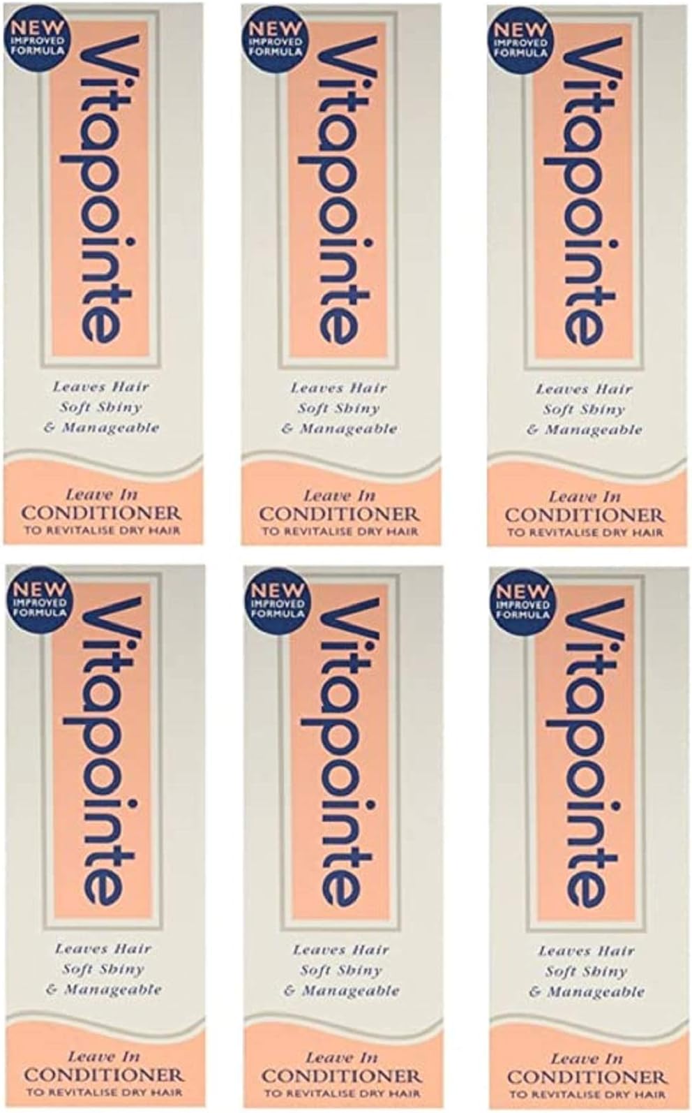 Vitapointe Leave In Conditioner 50ml x 6 - Bulk Buy Save Money by Vitapointe