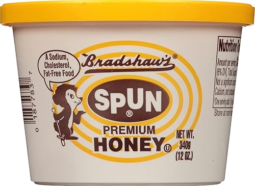 Bradshaw 's Spun USA Clover Honey, 12 onzas de miel de trébol Bradshaw's Premium de apicultores estadounidenses