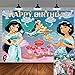 Aladdin Castle Jasmine Princess Backdrops Kids Gils Birthday Party Photography Banner Baby Shower Step and Repeat Background Cake Decor 7X5Ft