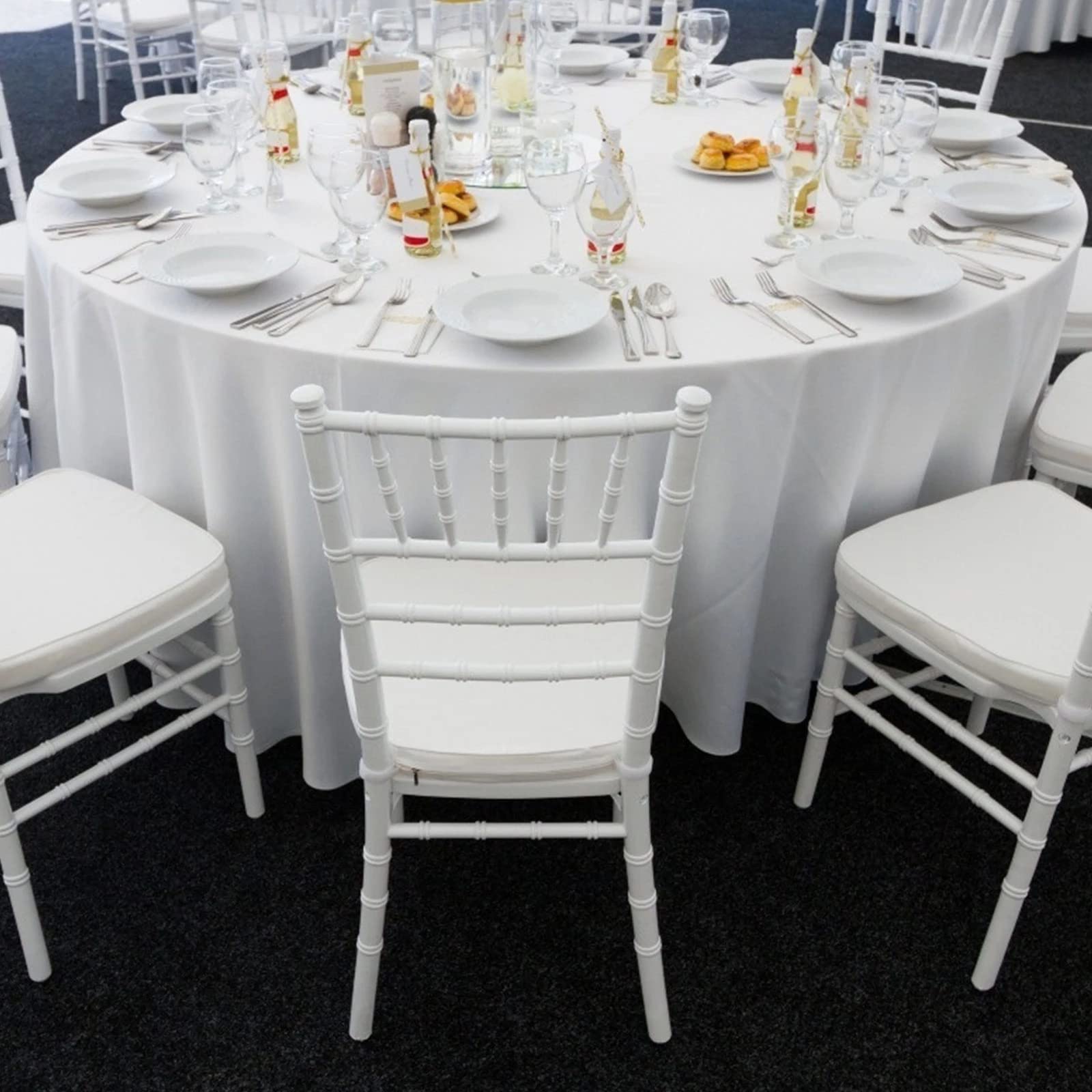 BalsaCircle Tovaglia rotonda in raso avorio da 300 cm, per feste di nozze, catering, cucina, sala da pranzo, eventi in cucina