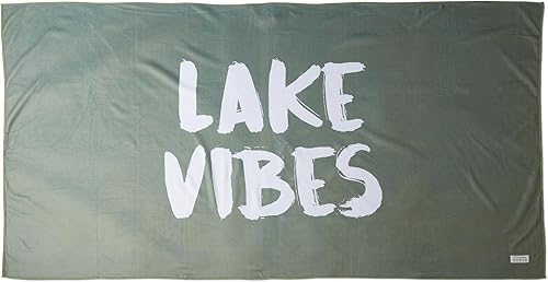 Miniatura 5 de Pit and Barrel Lake Vibes Wake Surf Co - Toalla de microfibra para barco, piscina y playa  Sensación suave al tacto, toallas de playa compactas  62