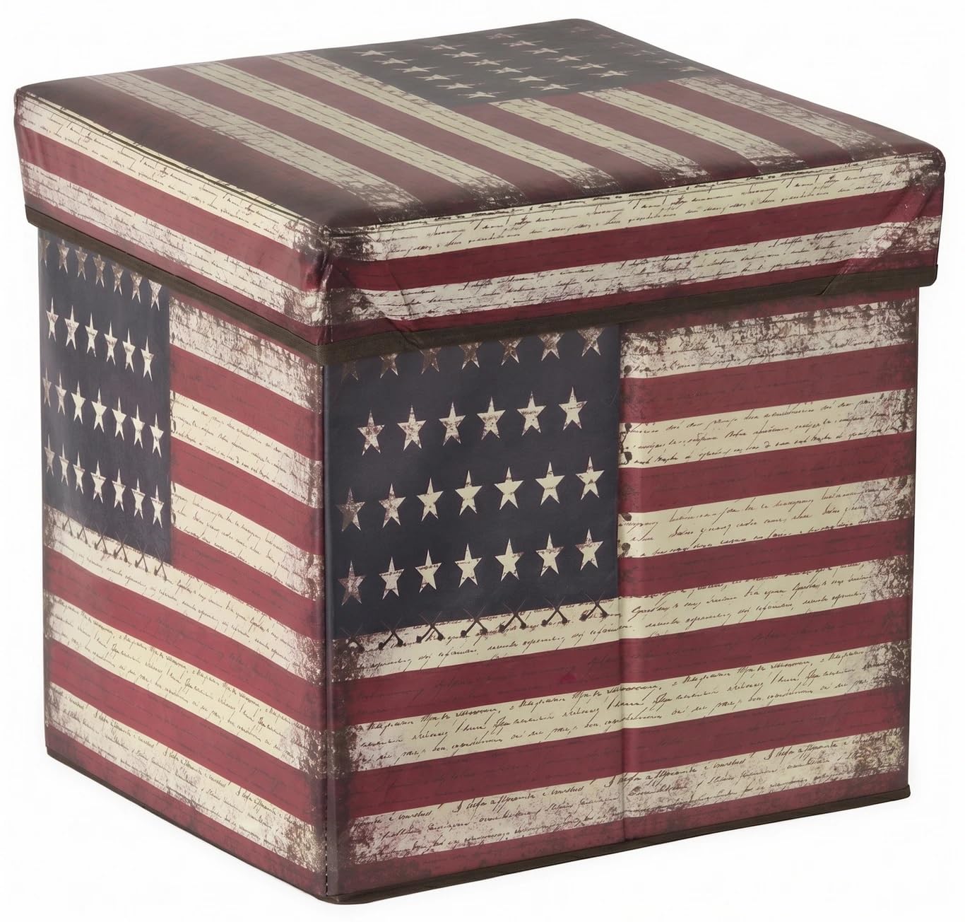 Sterling Stools for Sitting in Living Room Storage Stools for Sitting Storage Box for Toys of Kids - Linen Material (Green_Color) Foldable Stool (38 x 38 x 38 cm)-image-41