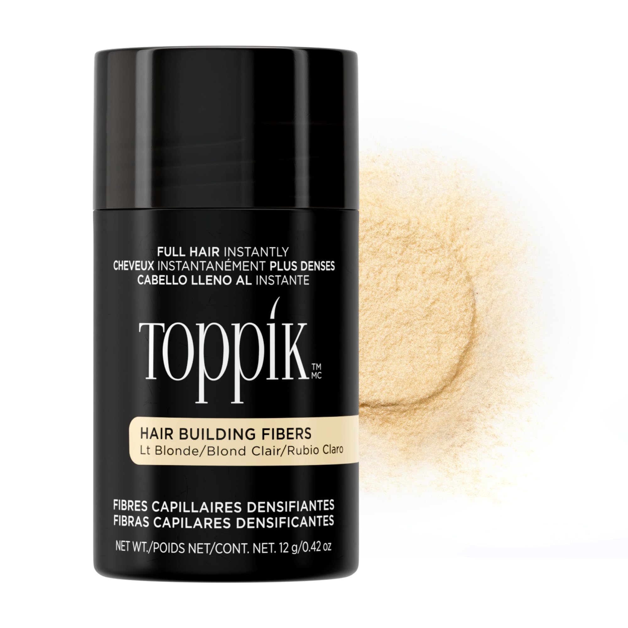 Photo 1 of TOPPIK Hair Building Fibers, Light Blonde, 12g