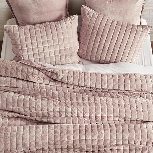 Miniatura 74 de RECYCO - Juego de edredón de terciopelo ligero, ropa de cama con edredón acolchado de gran tamaño y 2 fundas de almohada a juego, para usar todo