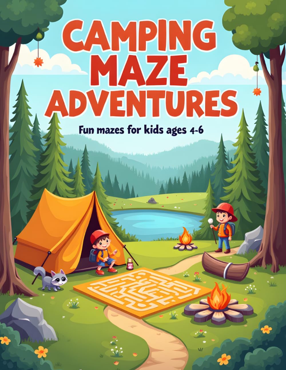 Camping Maze Adventures: Fun Mazes For Kids 4 - 6 : A Cozy Camping Adventure with Fun Mazes for Young Explorers (Maze Adventures Series)