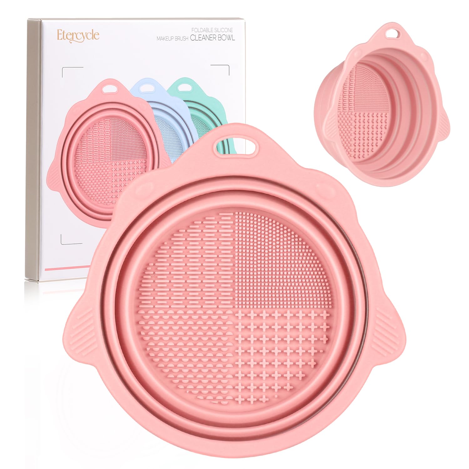 Foldable Silicone Makeup Brush Cleaner Bowl –...