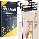 [3+3 Pack] Glass Screen Protector for Google Pixel 8 5g, 9H Tempered glass, Ultrasonic Fingerprint Unlock,HD Clear Case Friendly for Google Pixel 8 Tempered glass Screen Protector