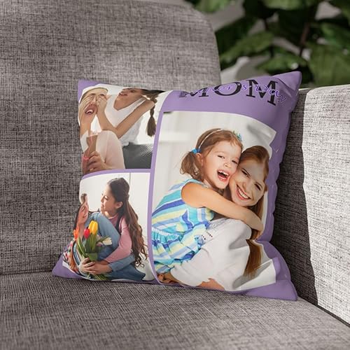 Miniatura 3 de Almohada personalizada con foto y texto, almohada personalizada para mamá, abuela, como regalo de cumpleaños o día de la madre, Navidad