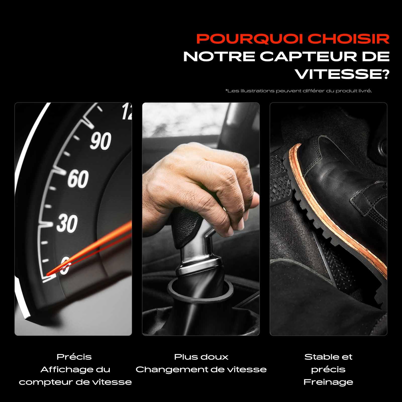 Frankberg Capteur de distance, capteur de câble de compteur de vitesse, 4 | Compatible avec: Boîte quotidienne II, Bus Daily II, Daily II pourboire