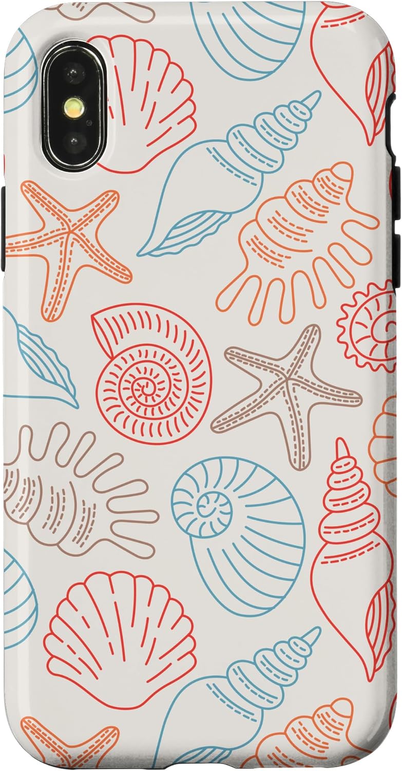 Trendy Coastal Granddaughter Aesthetic Preppy Shells Ocean Case for iPhone 16