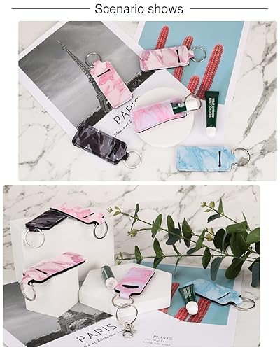 Miniatura 6 de Chapstick Soporte para bálsamo labial, funda para lápiz labial, soporte para brillo de labios con gancho, 3 piezas de relleno de calcetines de